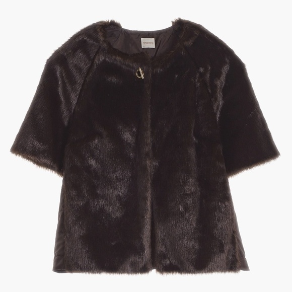 fur short sleeve jacket